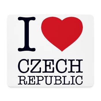 I love Czech Republic Tschechien - Mouse Pad (horizontal) - white - Front