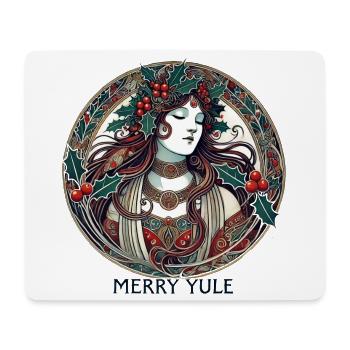 Yule Maiden Stechpalmenkreis - Mousepad (Querformat) - Weiß - Vorne