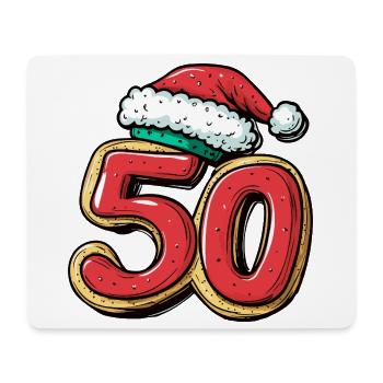 50 Number Cookie Christmas - Mouse Pad (horizontal) - white - Front