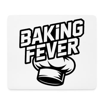 Logo de cuisine Baking Fever - Tapis de souris (format paysage) - blanc - Devant