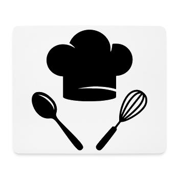 Cook & Kitchen | Cooking Is Love Logo - Mouse Pad (horizontal) - white - Front