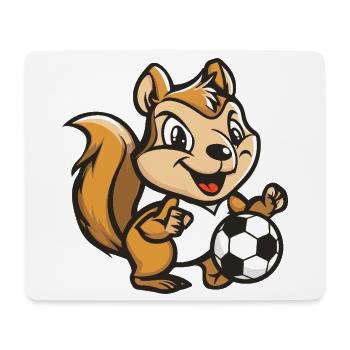 Squirrel Football - Mouse Pad (horizontal) - white - Front