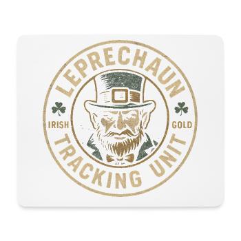 Lustiger Kobold-Tracking-Service zum St. Patrick's - Mousepad (Querformat) - Weiß - Vorne