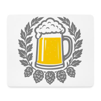 Bier - Mouse Pad (horizontal) - white - Front