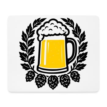 Bier - Mouse Pad (horizontal) - white - Front
