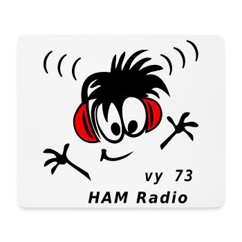 Radio Operator Amateur Radio Operator - Mouse Pad (horizontal) - white - Front