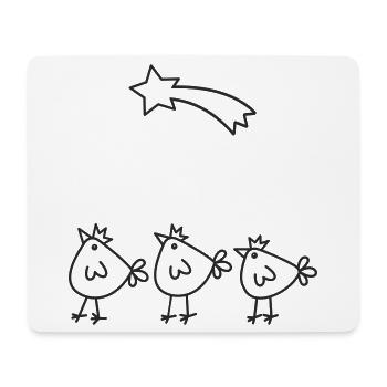 Chick Crowns Star Arch Three Kings - Mouse Pad (horizontal) - white - Front