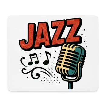 Jazz - Saxophone - Musique - Tapis de souris (format paysage) - blanc - Devant