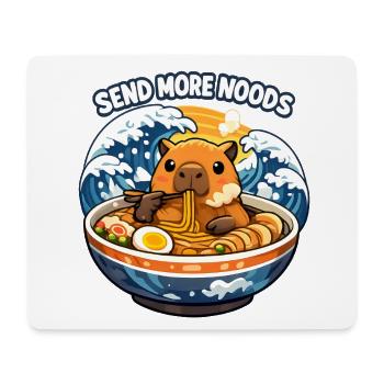 Capybara Send Noods Ramen - Mousepad (Querformat) - Weiß - Vorne