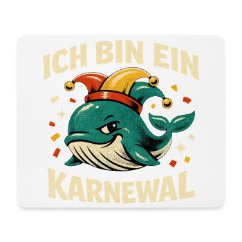 Ich Bin Ein Karnewal Jecke 5. Jahreszeit Wortspiel - Mousepad (Querformat) - Weiß - Vorne