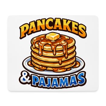 Pancakes and pajamas love breakfast pancakes - Mouse Pad (horizontal) - white - Front