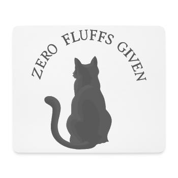 Aucun fluff donné – Chat par derrière avec de l’attitude - Tapis de souris (format paysage) - blanc - Devant