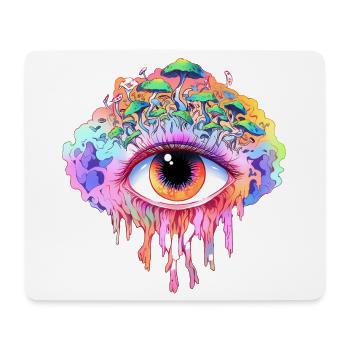 Rainbow Eye - Mouse Pad (horizontal) - white - Front