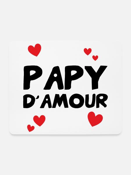 Opa der Liebe – Familien-Zärtlichkeits-Humorgeschenk - Mousepad (Querformat) - Weiß