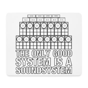 Soundsystem Reggae Bass Jungle - Mousepad (Querformat) - Weiß - Vorne