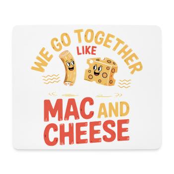 Mac and Cheese Best Friends Paar Design - Mousepad (Querformat) - Weiß - Vorne