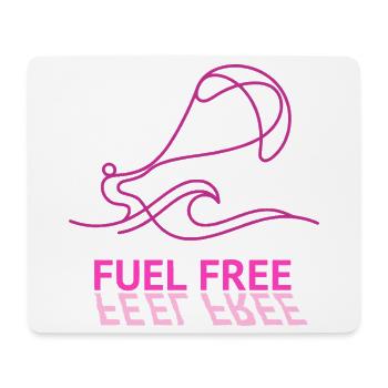 Kite Fuel Free, Feel Free Shirt, Hoodie, Cap, Mug - Mousepad (Querformat) - Weiß - Vorne