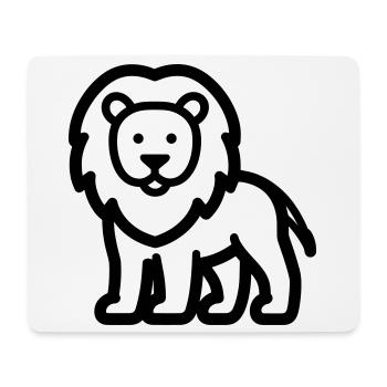 lion - Mouse Pad (horizontal) - white - Front
