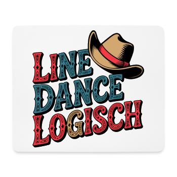 Line Dance Logisch - Mousepad (Querformat) - Weiß - Vorne