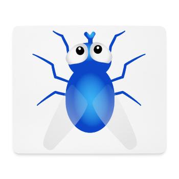 fliegen - Mousepad (Querformat) - Weiß - Vorne