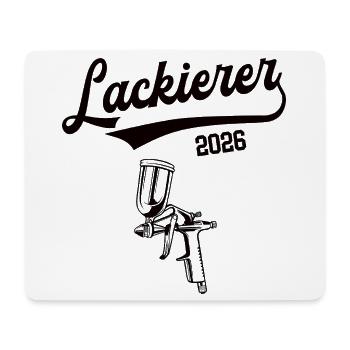 Lackierer Ausbildung Lehre Beruf Meister Maler - Mousepad (Querformat) - Weiß - Vorne