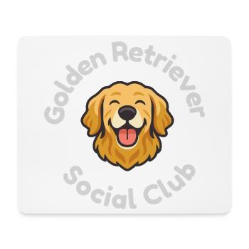 Golden Retriever Social Club - Mouse Pad (horizontal) - white - Front