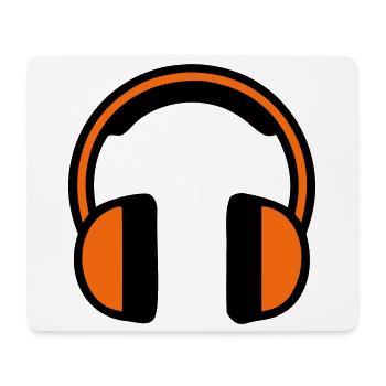 Hearing Protection Headphones Construction Site - Mouse Pad (horizontal) - white - Front
