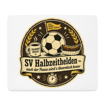 SV Halbzeithelden - Mousepad (Querformat) - Weiß - Vorne