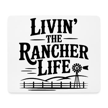 Das Leben als Rancher - Mousepad (Querformat) - Weiß - Vorne