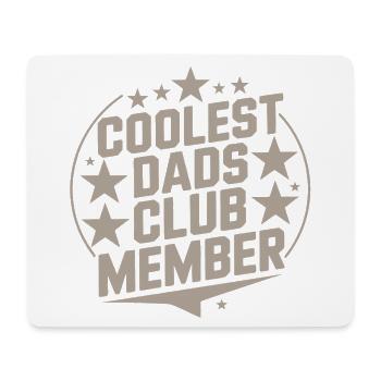 Coolstes Dads Club Mitglied - Mousepad (Querformat) - Weiß - Vorne