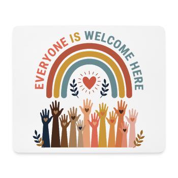 LBGTQIA+ Safe Space Pride Month Sticker - Safe Spa - Mouse Pad (horizontal) - white - Front