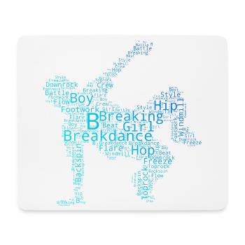 Die Hip-Hop-Tänzer und Breakdance passen zusammen - Mousepad (Querformat) - Weiß - Vorne