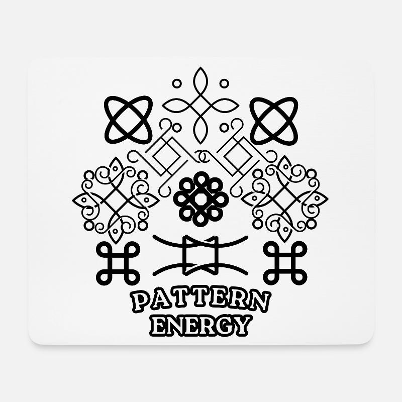 Musterenergie - Mousepad (Querformat) - Weiß