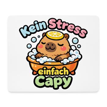 Kein Stress Einfach Cappy - Mousepad (Querformat) - Weiß - Vorne