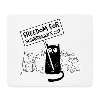 Schrödingers Katze Physik Nerd Geschenk - Mousepad (Querformat) - Weiß - Vorne