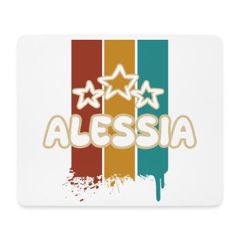 Cadeau pour Alessia - Tapis de souris (format paysage) - blanc - Devant