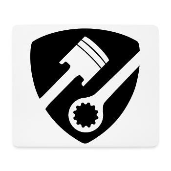 Automotive Mechatronics Technician Piston and Tool - Mouse Pad (horizontal) - white - Front