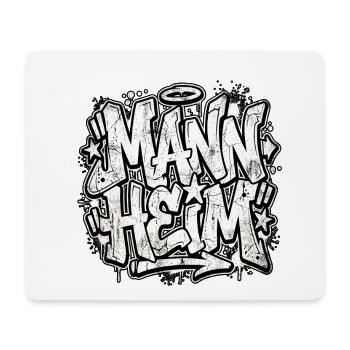 Mannheim Graffiti Hip Hop - Tapis de souris (format paysage) - blanc - Devant