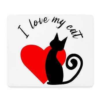 Fragmented heart in red - Mouse Pad (horizontal) - white - Front