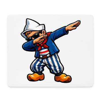 Dabbing Holländer - Mousepad (Querformat) - Weiß - Vorne