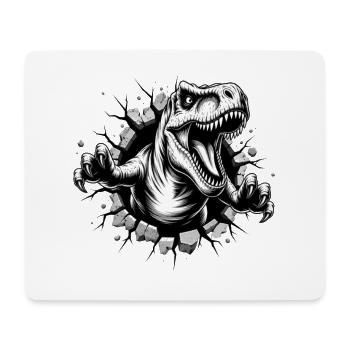 Tyrant Rex Durchbruch - Mousepad (Querformat) - Weiß - Vorne