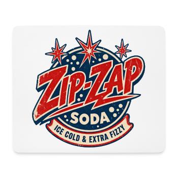 Zip-Zap Retro Soda - Mousepad (Querformat) - Weiß - Vorne