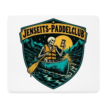 Jenseits-Paddelclub - Mousepad (Querformat) - Weiß - Vorne