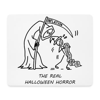 Inflation – Der wahre Halloween-Horror - Mousepad (Querformat) - Weiß - Vorne