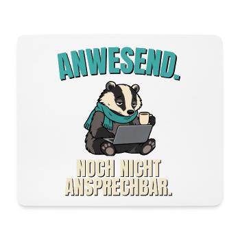 Büro-Dachs nicht ansprechbar - Mousepad (Querformat) - Weiß - Vorne