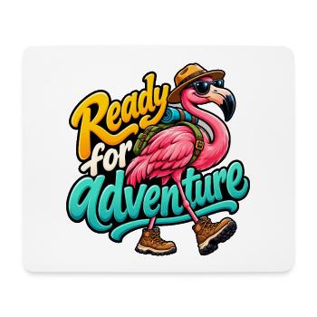 Flamingo - Mousepad (Querformat) - Weiß - Vorne