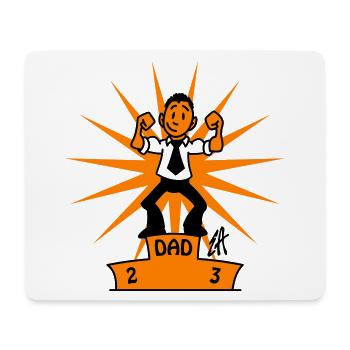 Dad - Mouse Pad (horizontal) - white - Front