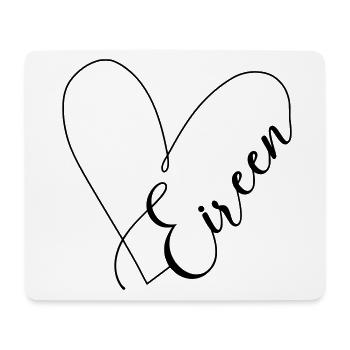 Eireen Nom Ligne de Coeur - Tapis de souris (format paysage) - blanc - Devant