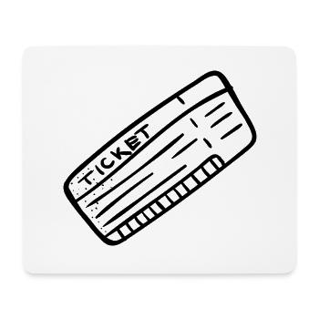 Flughafen Flugticket Flugbegleiter Geschenk Idee - Mousepad (Querformat) - Weiß - Vorne