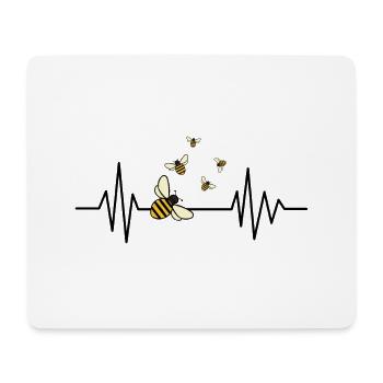 Pulse Biene Imker Bee Imkerei - Mousepad (Querformat) - Weiß - Vorne